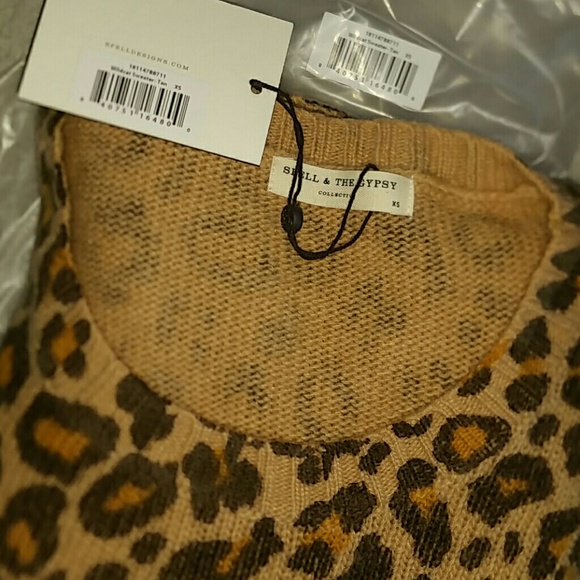 New spell designs wildcat sweater wild cat leopard - Picture 7 of 7
